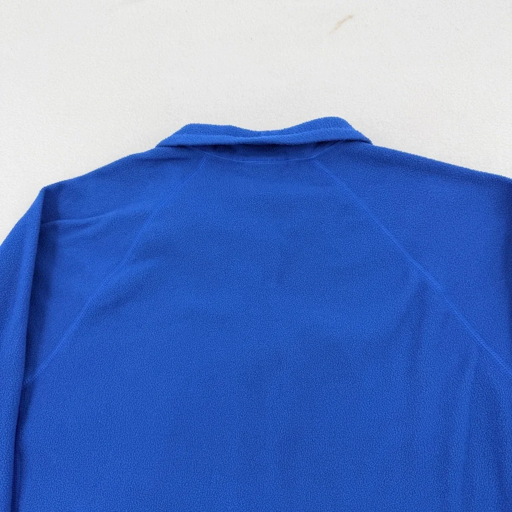 The North Face Mens FlashDry Quarter Zip Fleece Pullover Blue Grey Size Medium